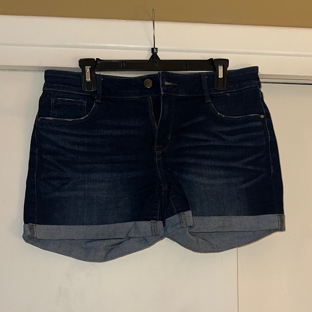 Dark Blue Denim Women's Shorts